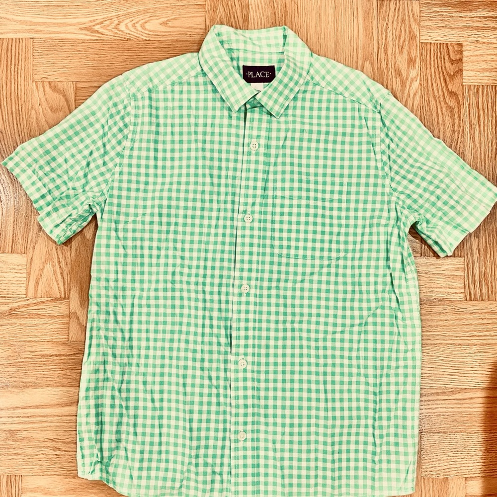 The Children's Place Green Casual Button Down Shirt